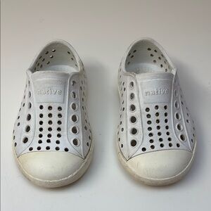 Native Kids Shoes - White